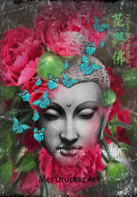 Load image into Gallery viewer, Art Tee Shirt《Flower and Buddha》