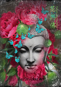 Art Tee Shirt《Flower and Buddha》