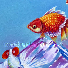 Load image into Gallery viewer, 2&quot;x4&quot; Art Magnet《Flying Fish》