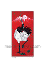 Load image into Gallery viewer, 13.5&quot;x21&quot; Art Matted Print《Red Crane》