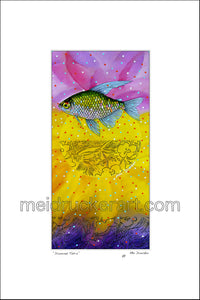 10"x15" Art Matted Print《Diamond Tetra》