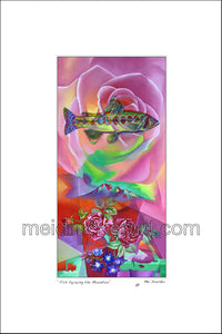 13.5"x21" Art Matted Print《Happy Fish》