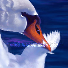 Load image into Gallery viewer, 3.7"x2.5" Art Sticker《White Swan》