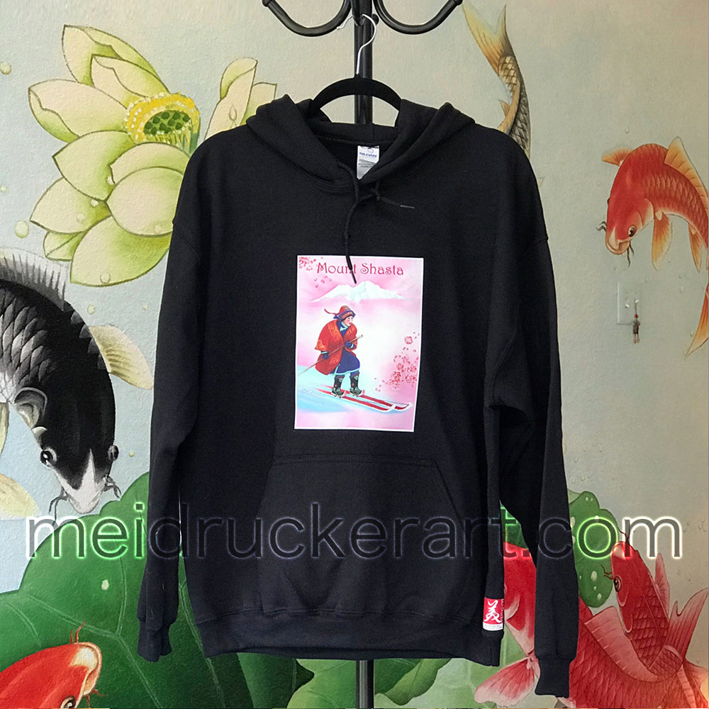 Art Hooded Sweatshirt《Ancient Altai Skier》