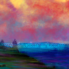 Load image into Gallery viewer, 3.7"x2.5" Art Sticker《Sunset 》