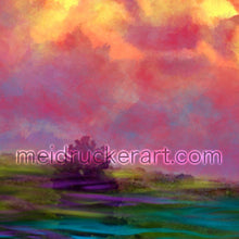 Load image into Gallery viewer, 3.7"x2.5" Art Sticker《Sunset 》