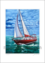 Load image into Gallery viewer, 11.69&quot;x16.5&quot; Art Paper Print《Sailboat》