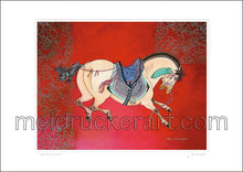Load image into Gallery viewer, 16.5&quot;x11.69&quot;  Art Paper Print《Light Brown Horse》