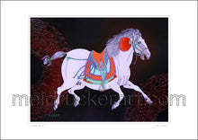 Load image into Gallery viewer, 16.5&quot;x11.69&quot;  Art Paper Print《White Horse》