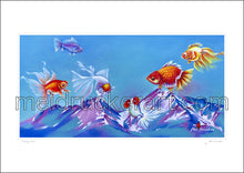 Load image into Gallery viewer, 16.5&quot;x11.69&quot; Art Paper Print《Flying Fish》