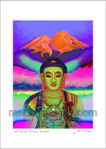 5"x7" Art Paper Print《Mt.Shasta Rainbow Buddha》