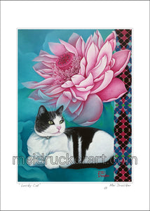 5"x7" Art Paper Print《Lucky Cat》