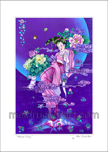 5"x7" Art Paper Print《Moon Fairy》