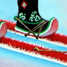 Load image into Gallery viewer, 2.5&quot;x3.7&quot; Art Sticker《Ancient Altai Skier 》