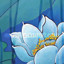 Load image into Gallery viewer, Art Tee Shirt《Blue Lotus》