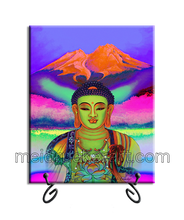 Load image into Gallery viewer, 8&quot;x10&quot; Art Ceramic Tile Print《Mt.Shasta Rainbow Buddha》
