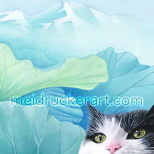 Load image into Gallery viewer, 8&quot;x10&quot; Art Ceramic Tile Print《Lucky Cat》