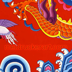 2.5"x3.7" Art Magnet《Chinese Dragon》