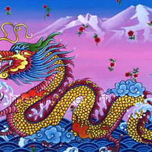 Load image into Gallery viewer, 16.5&quot;x11.69&quot;Art Paper Print《Dragon on the Water》