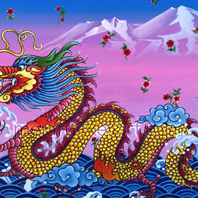 7"x5" Art Paper Print《Dragon on the Water》