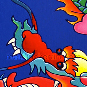 5"x7" Art Paper Print《Blue Dragon》