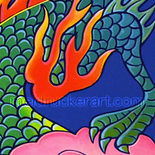 Load image into Gallery viewer, 11&quot;x14&quot; Art Matted Print《Fireball Dragon》