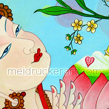 Load image into Gallery viewer, 5&quot;x7&quot; Valentine&#39;s Day Card《Flower Buddha》