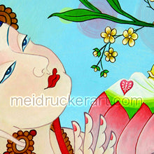 Load image into Gallery viewer, 2.5&quot;x3.7&quot; Art Sticker《Flower Buddha》