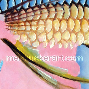 11.69"x16.5" Art Paper Print《Iridescent Fish》