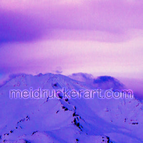 20"x16" Art Matted Print《Lenticular Clouds on the Mt.Shasta》
