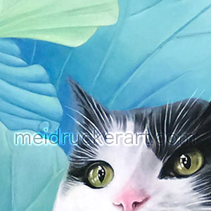 16"x20" Art Matted Print《Lucky Cat》
