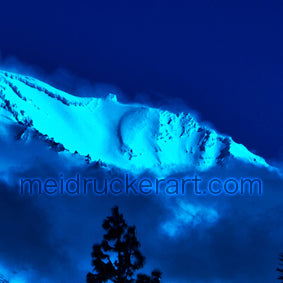 7"x5" Art Print《Midnight Mt.Shasta》