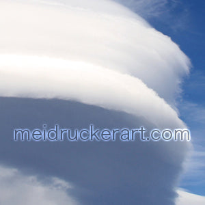 20"x16" Art Matted Print《A Big Lenticular Clouds on the Mt.Shasta》