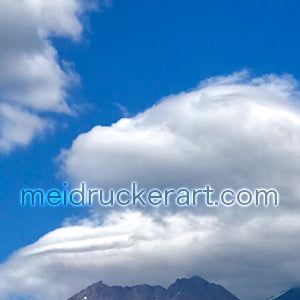 5"x7" Happy Birthday Card《Dragon Clouds on the Mt.Shasta》