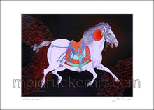 Load image into Gallery viewer, 7&quot;x5&quot; Art Print《White Horse》