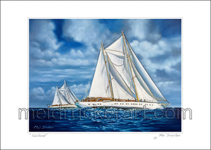 7"x5" Art Print《Sailboat》