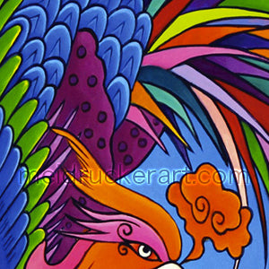 5"x7" Happy Anniversary Card《Phoenix with Peony》