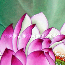 Load image into Gallery viewer, 4&quot;x4&quot; Art Ceramic Tile Print《Pink Lotus》