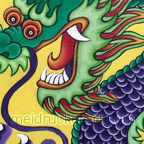 2.7"x2.7" Art Magnet《Purple Dragon》