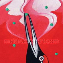 Load image into Gallery viewer, 16.5&quot;x28.5&quot; Art Printed Wall Hanging《Red Crane》