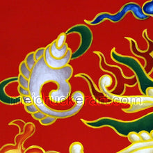 Load image into Gallery viewer, 4&quot;x4&quot; Art Ceramic Tile Print《Red Dragon》