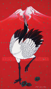 Art Tee Shirt《Red Crane》