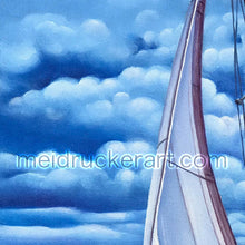 Load image into Gallery viewer, 8&quot;x10&quot; Art Matted Print《Sailboat》