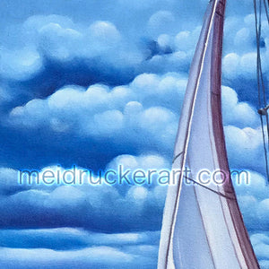 8"x10" Art Matted Print《Sailboat》