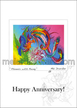 Load image into Gallery viewer, 5&quot;x7&quot; Happy Anniversary Card《Phoenix with Peony》