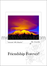 Load image into Gallery viewer, 5&quot;x7&quot; Friendship Forever Card《Sunset Mt.Shasta》