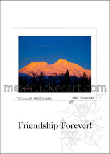 Load image into Gallery viewer, 5&quot;x7&quot; Friendship Forever Card《Sunset Mt.Shasta》