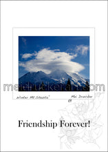 Load image into Gallery viewer, 5&quot;x7&quot; Friendship Forever Card《Lenticular Cloud on Mt.Shasta》