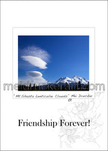 Load image into Gallery viewer, 5&quot;x7&quot; Friendship Forever Card《Mt.Shasta Lenticular Cloud》