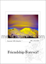 Load image into Gallery viewer, 5&quot;x7&quot; Friendship Forever Card《Sunset Mt.Shasta》